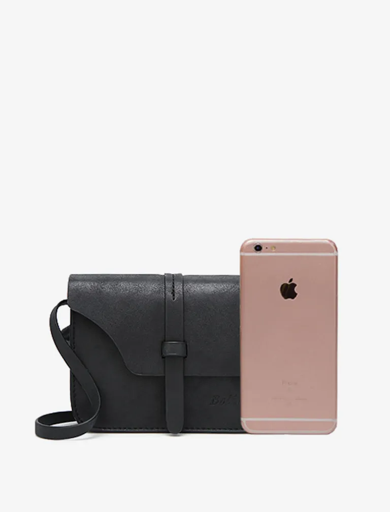 Nubuck Leather Crossbody Bag