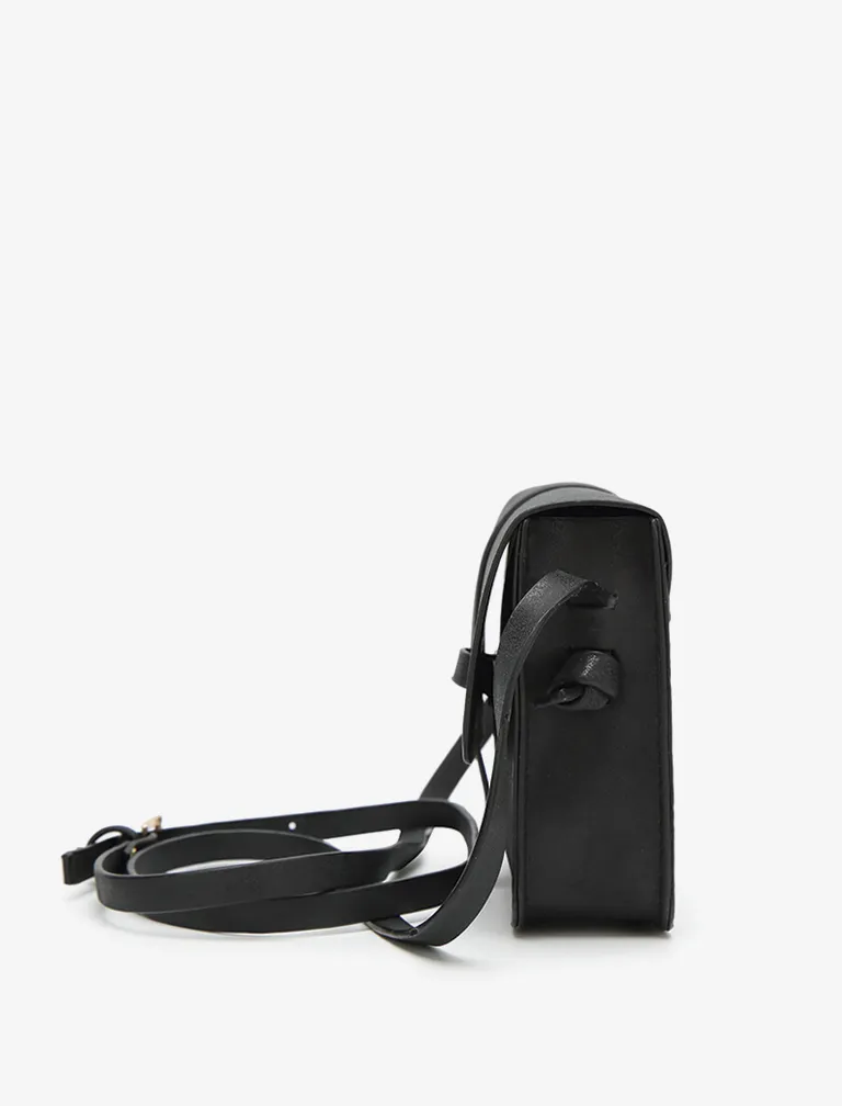 Nubuck Leather Crossbody Bag