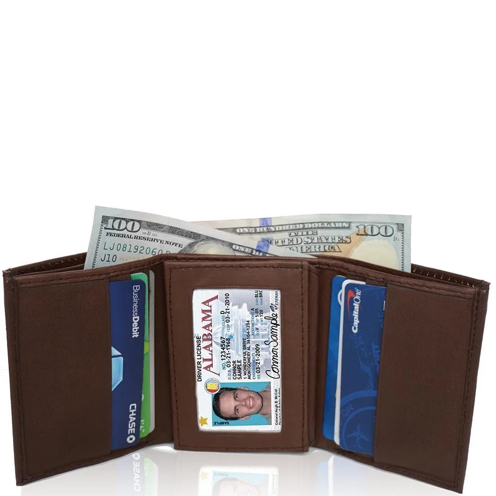 Ostrich Leather Wallet - Brown