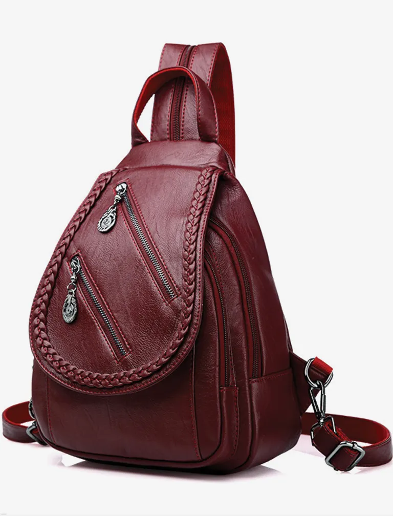 PU Leather Backpack