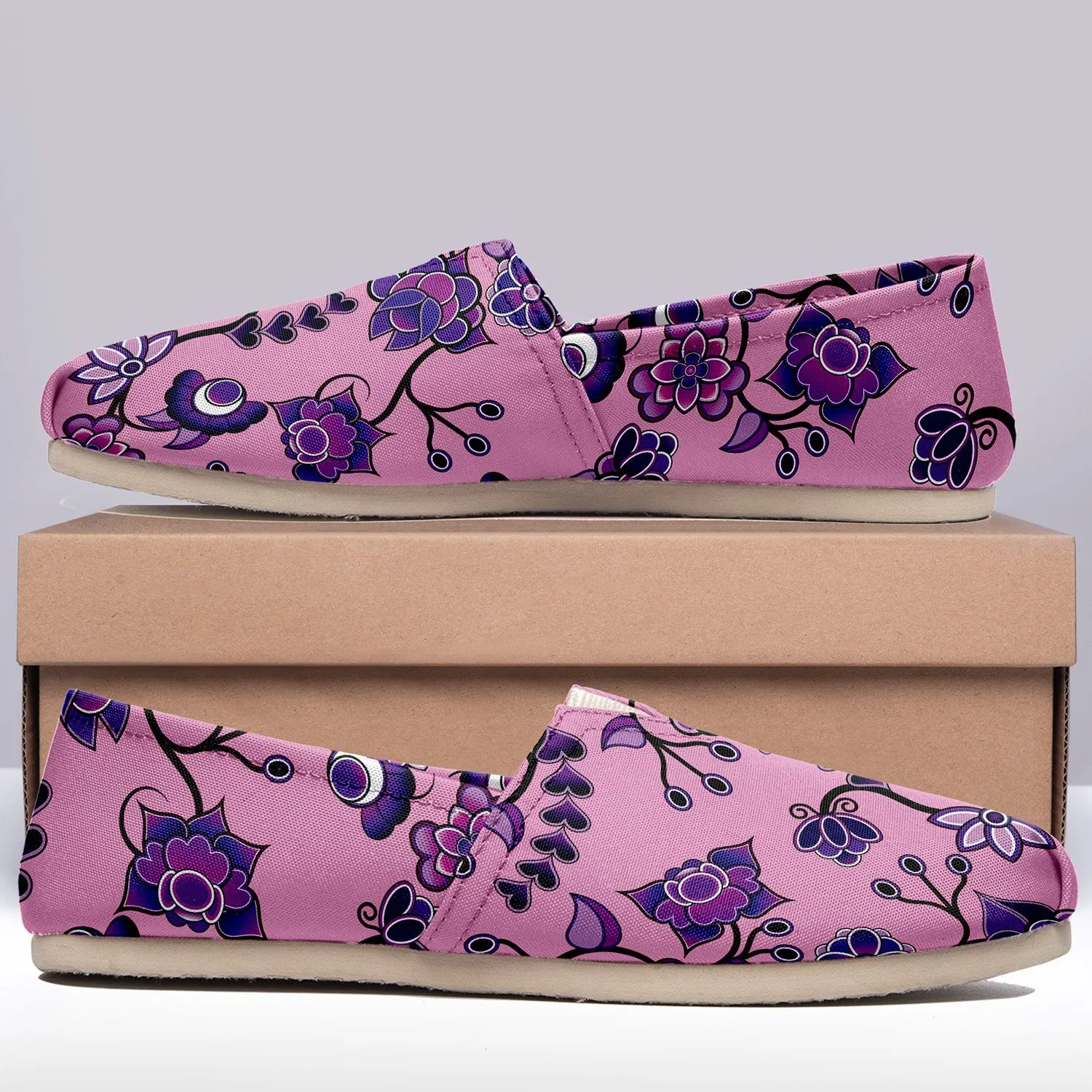 Purple Floral Amour Slip On