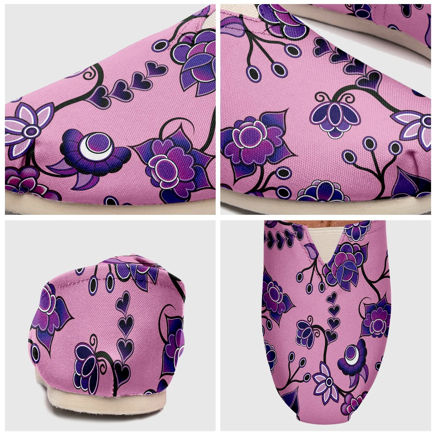 Purple Floral Amour Slip On
