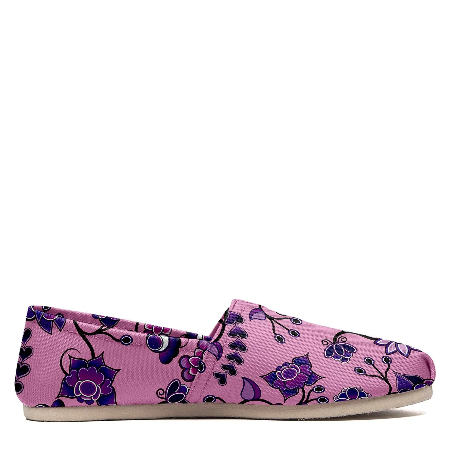 Purple Floral Amour Slip On