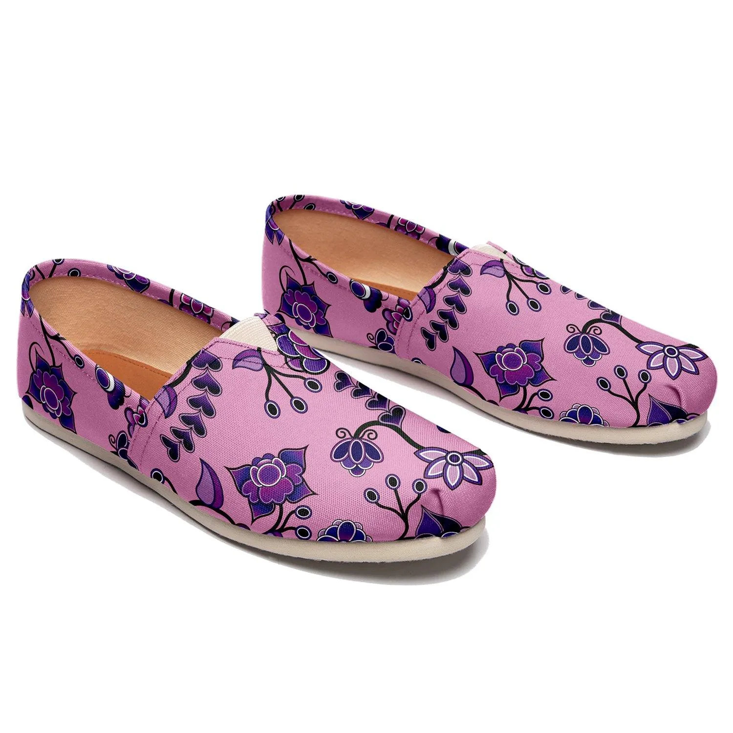 Purple Floral Amour Slip On