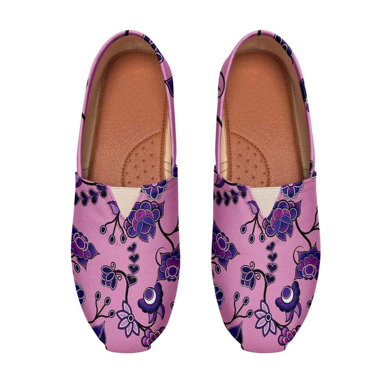 Purple Floral Amour Slip On