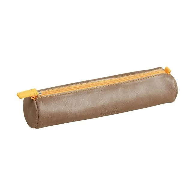 Rhodiarama Pencil Case Round Chocolate