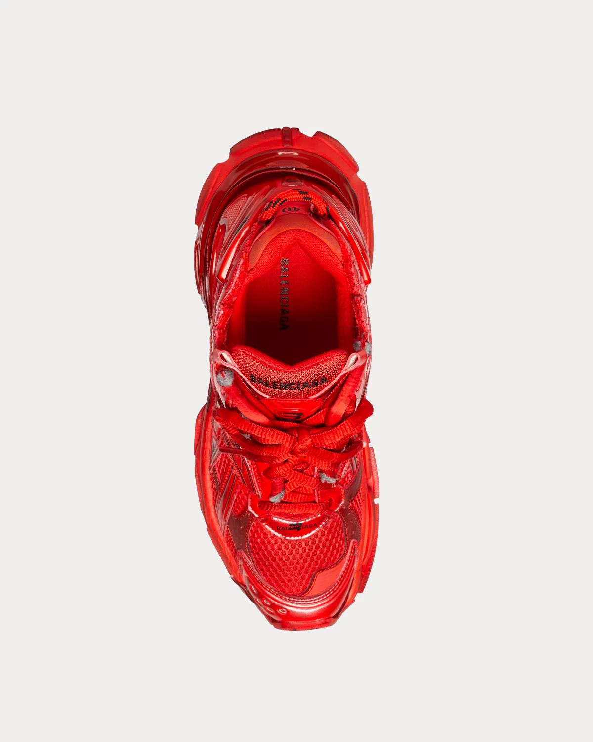 Runner Mesh & Nylon Red Low Top Sneakers