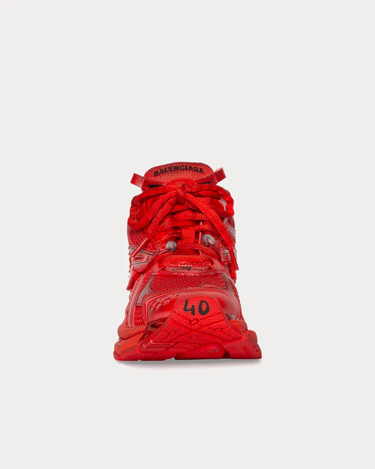 Runner Mesh & Nylon Red Low Top Sneakers