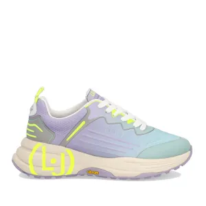 Scarpe Donna LIU JO Sneakers Running in Lycra colore Turchese e Lilla
