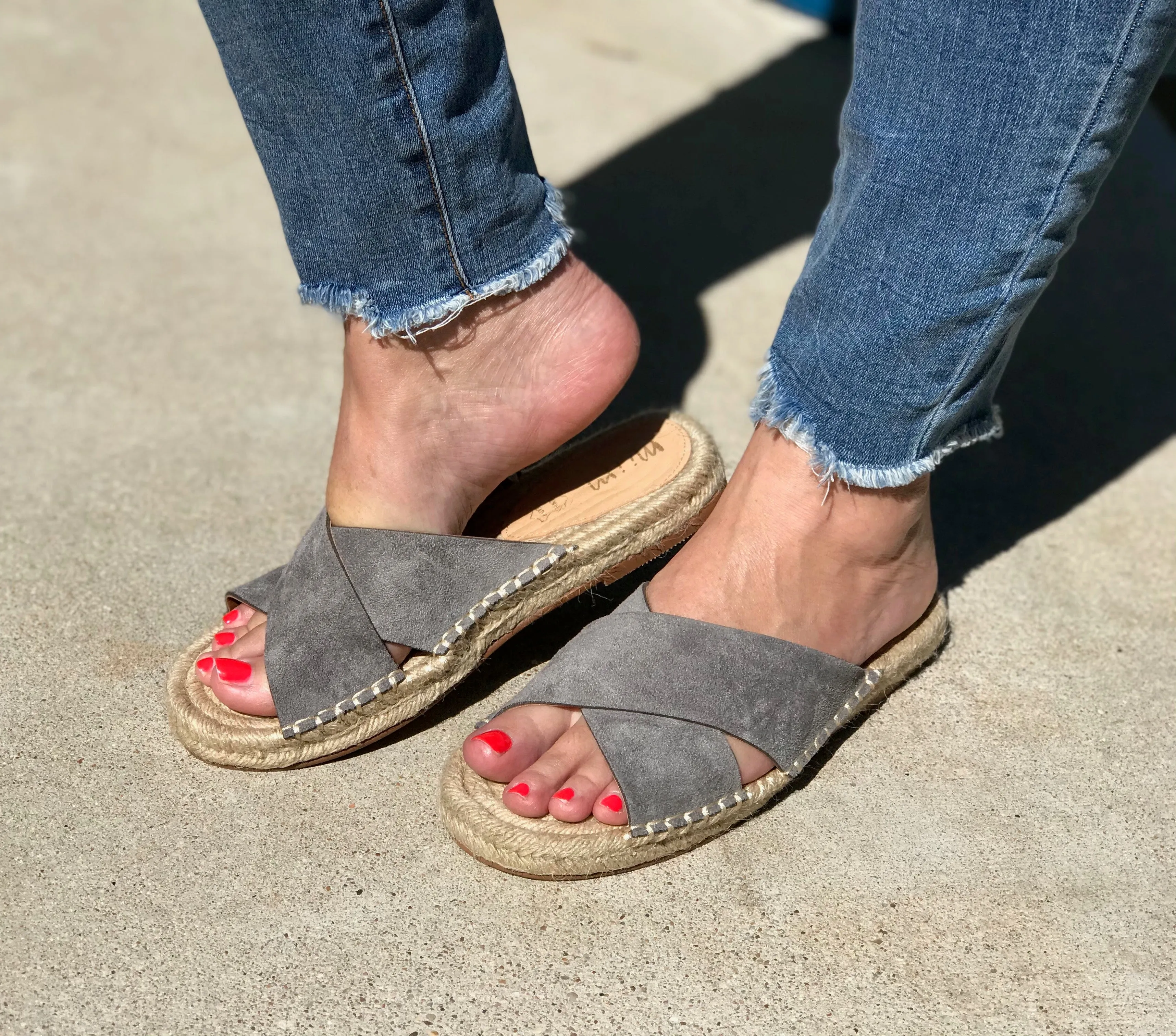 Seude Criss-Cross Espadrille Sandal