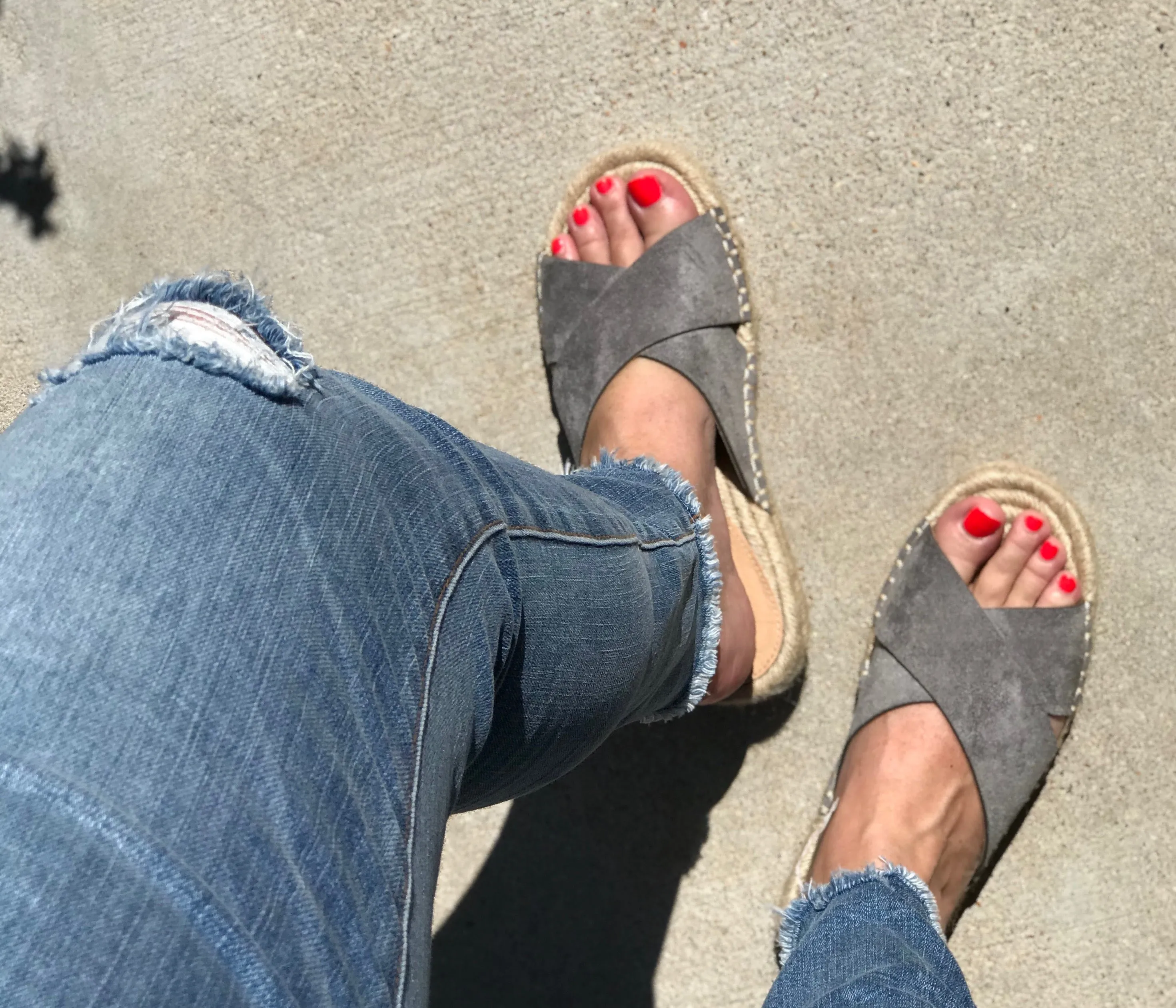 Seude Criss-Cross Espadrille Sandal
