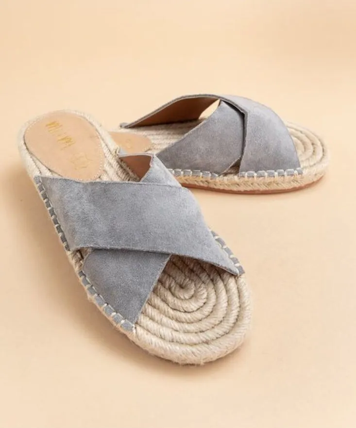 Seude Criss-Cross Espadrille Sandal