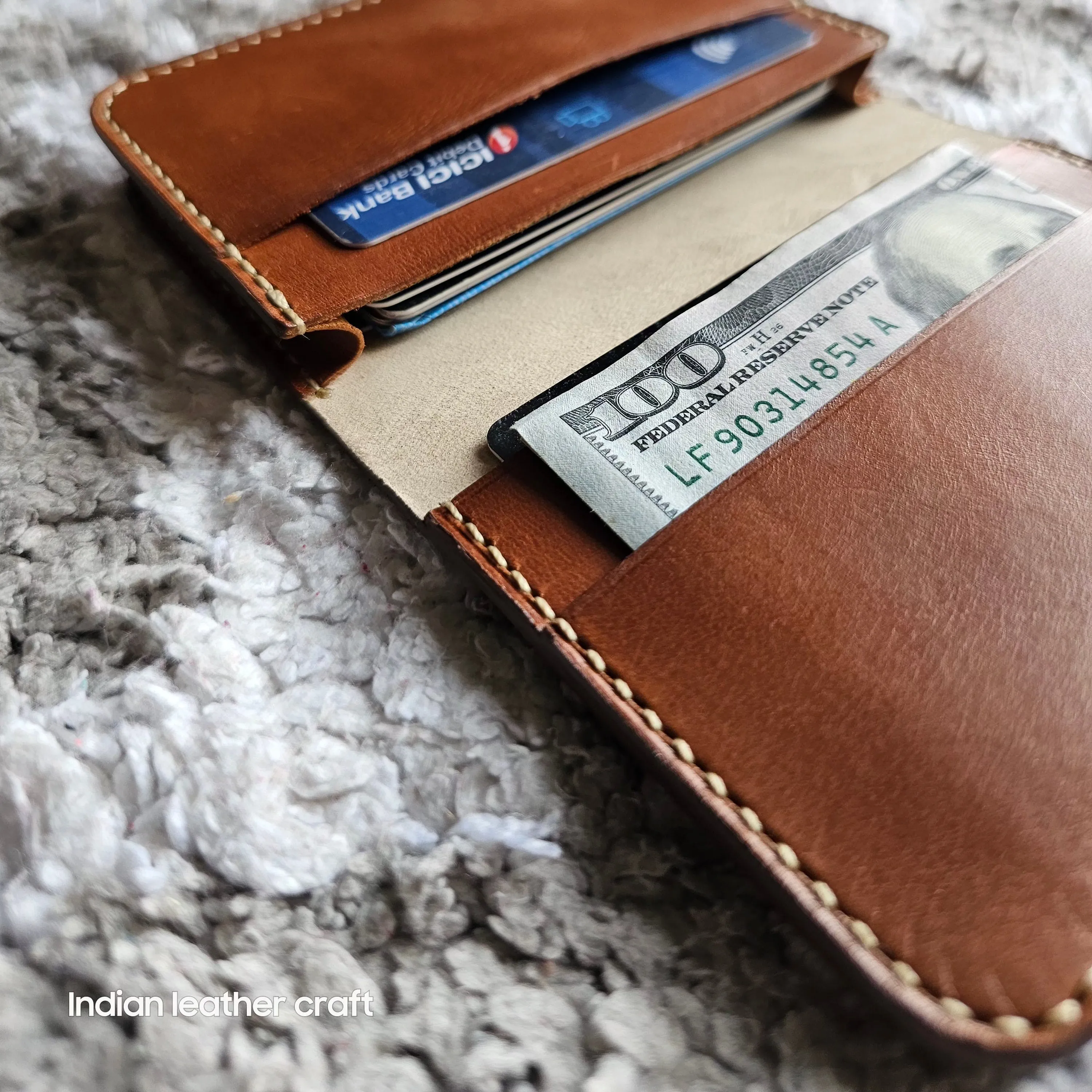 Shell cordovan wallet