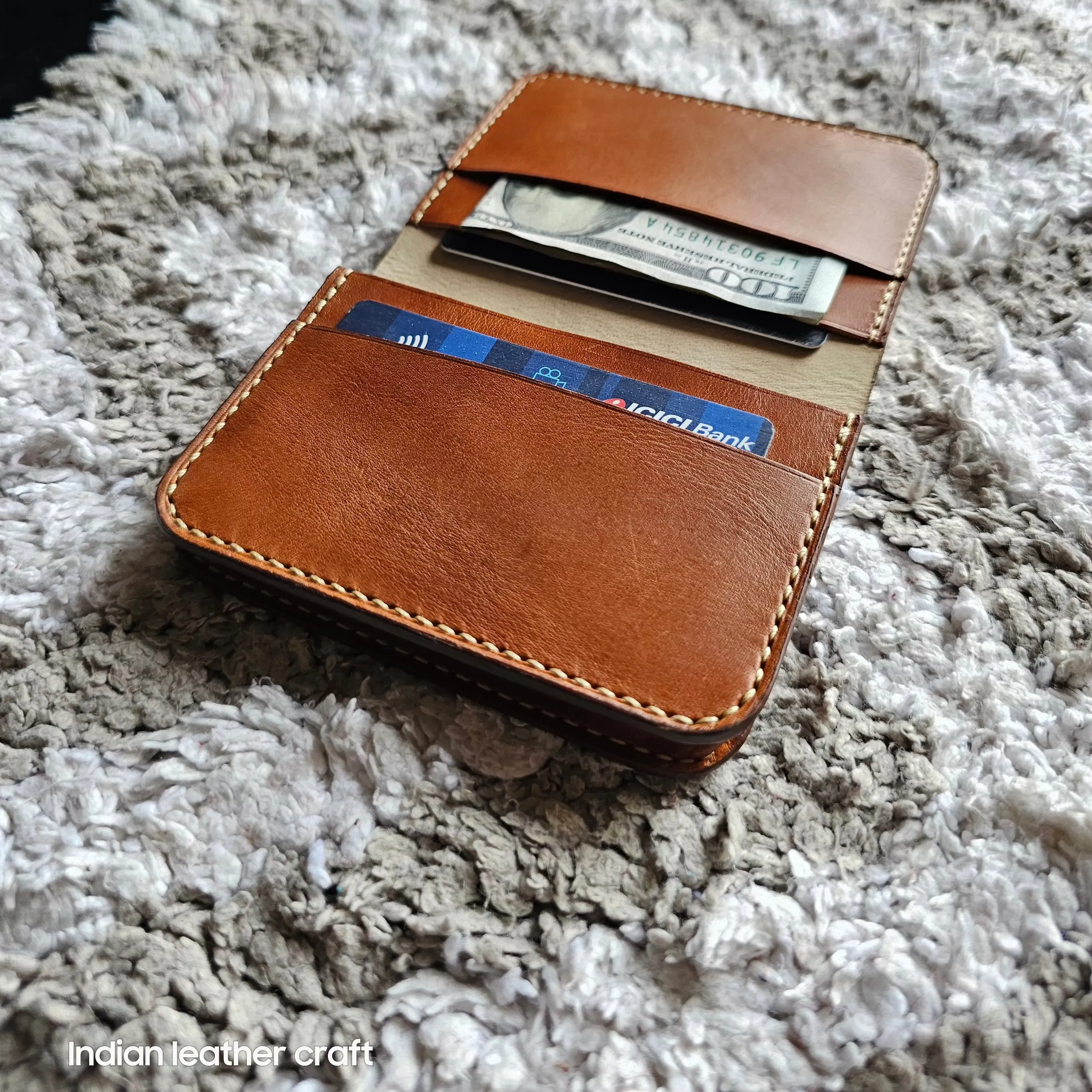 Shell cordovan wallet