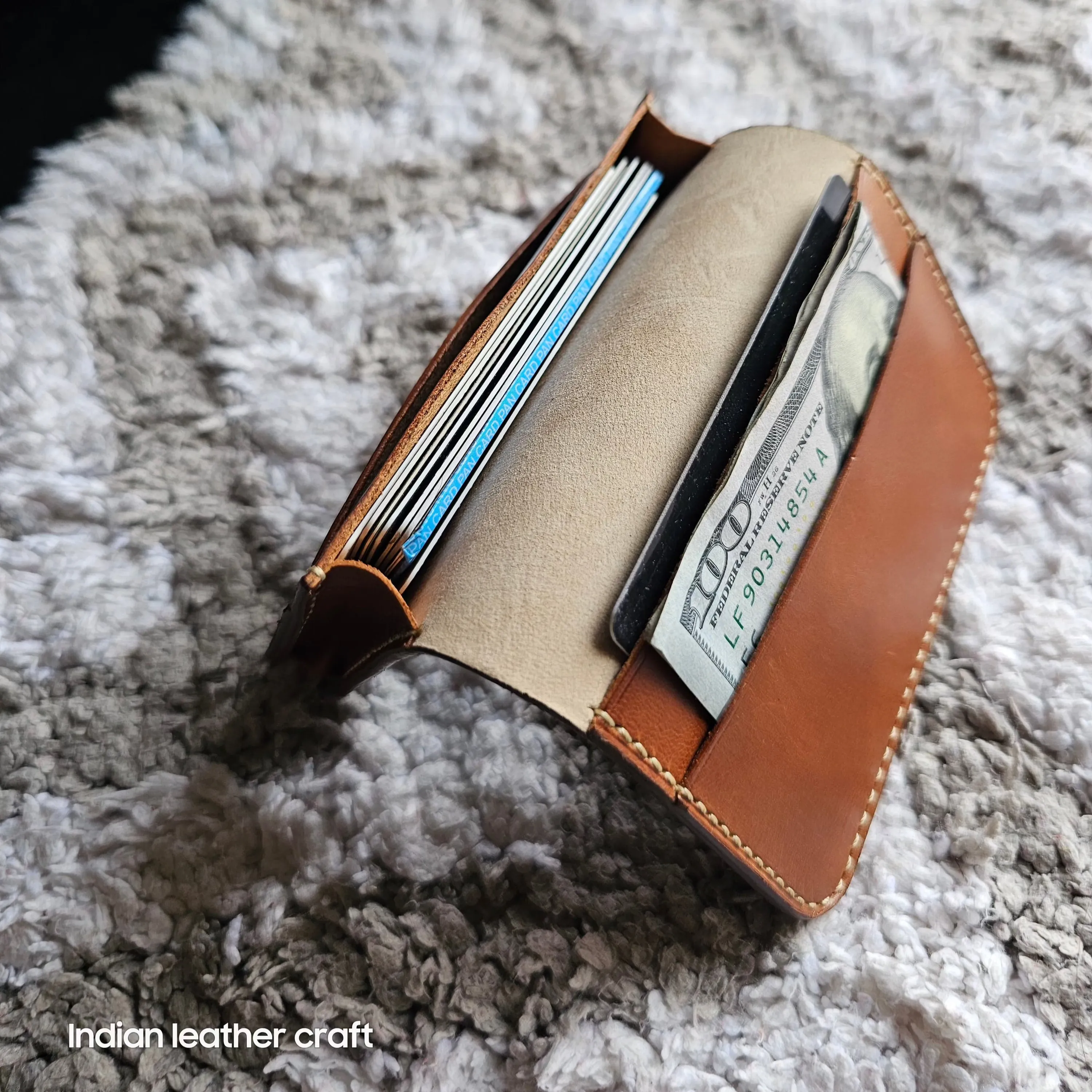 Shell cordovan wallet