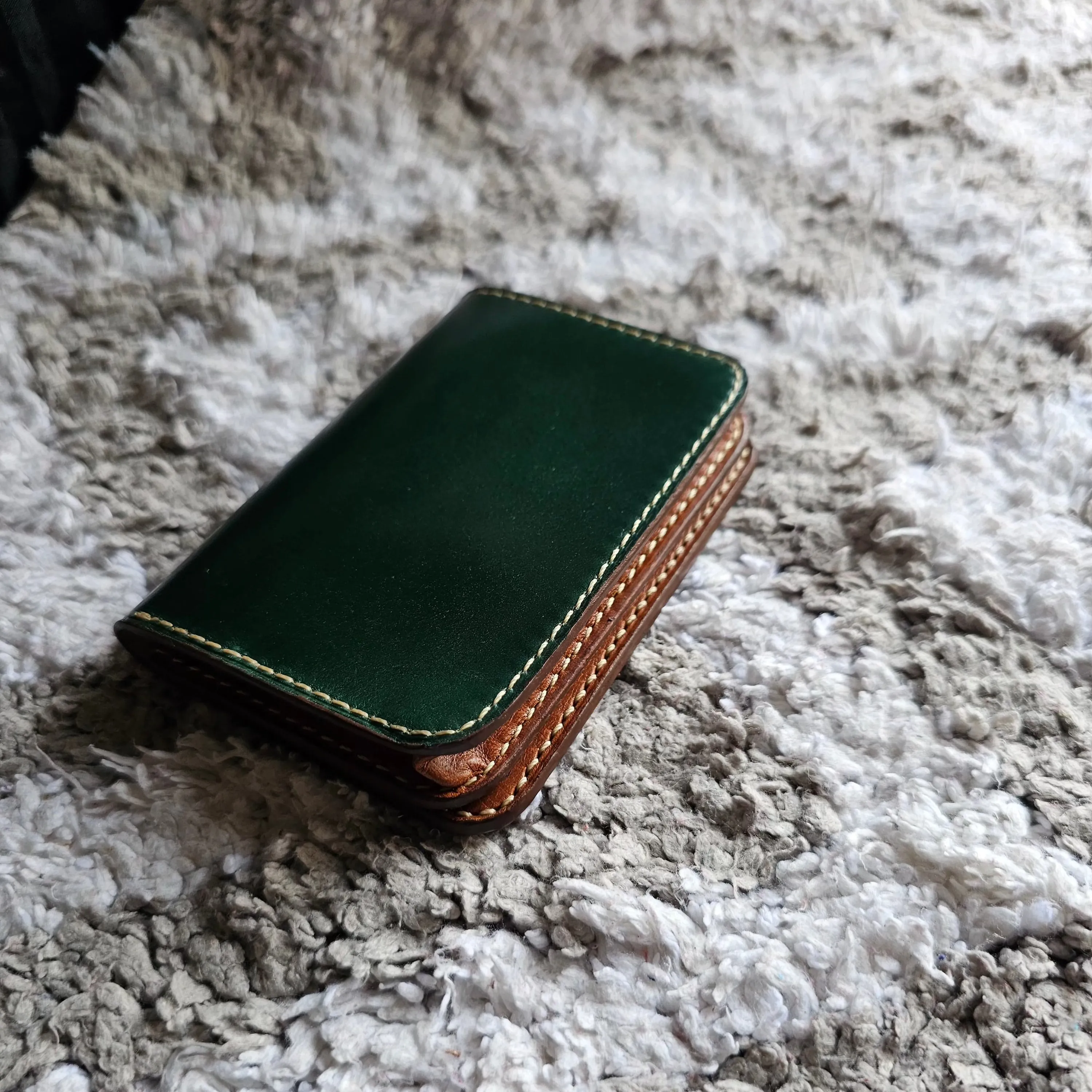 Shell cordovan wallet