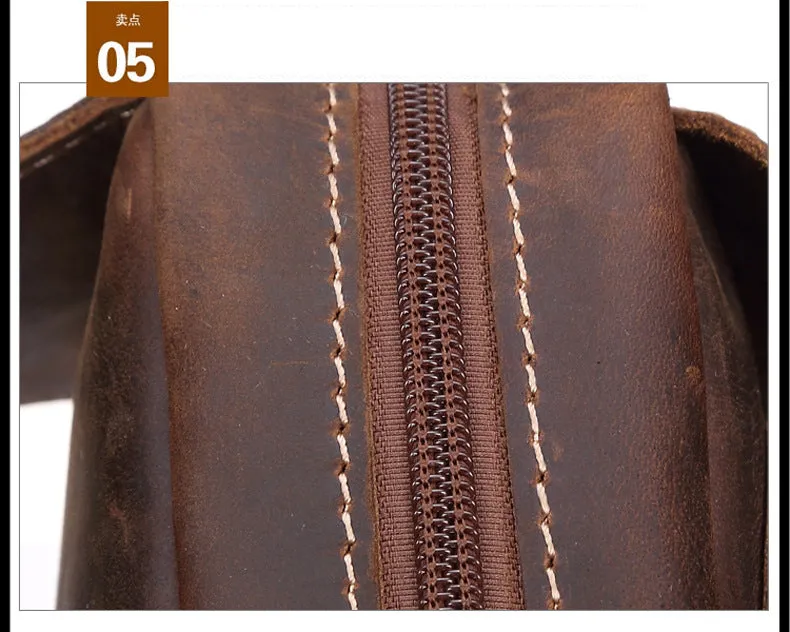 Sidiou Group Men Messenger Bags Genuine Leather Men's Bags Travel Chest Pack  Leather Shoulder Bags