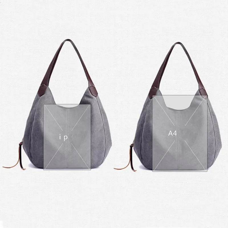 Sidiou Group Vintage Women Canvas Shoulder Bag Hand Bags Ladies Casual Handbag  Sling Shoulder Bags