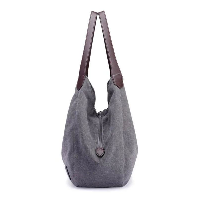 Sidiou Group Vintage Women Canvas Shoulder Bag Hand Bags Ladies Casual Handbag  Sling Shoulder Bags