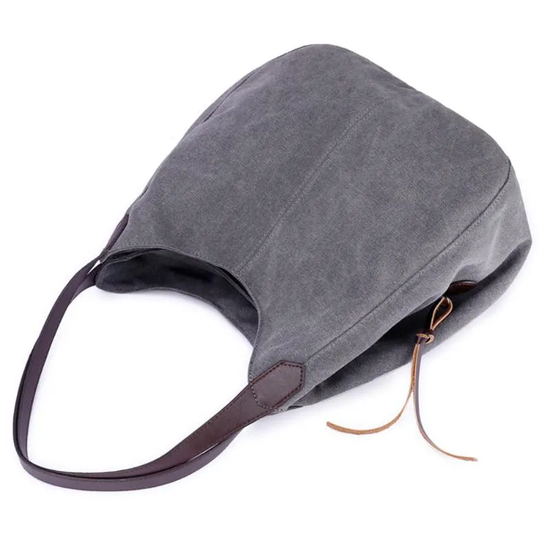 Sidiou Group Vintage Women Canvas Shoulder Bag Hand Bags Ladies Casual Handbag  Sling Shoulder Bags