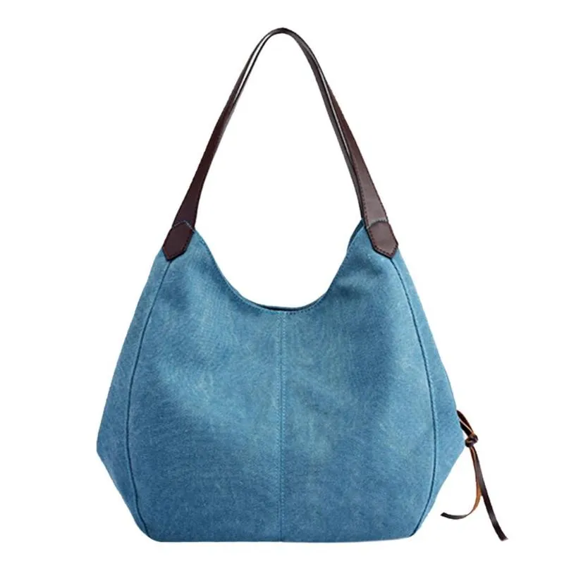 Sidiou Group Vintage Women Canvas Shoulder Bag Hand Bags Ladies Casual Handbag  Sling Shoulder Bags