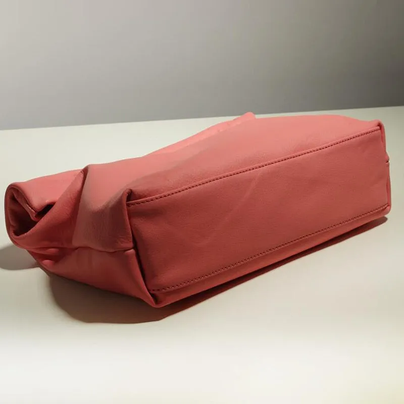 Simple Square Handbags  Designer Handbag High Quality Genuine Leather Purse