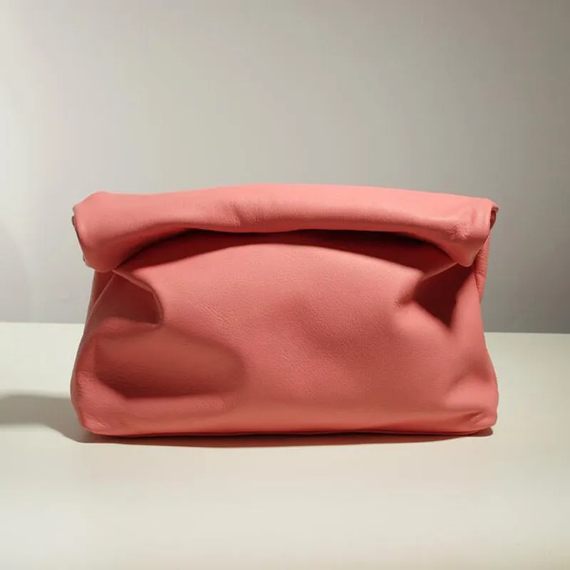 Simple Square Handbags  Designer Handbag High Quality Genuine Leather Purse