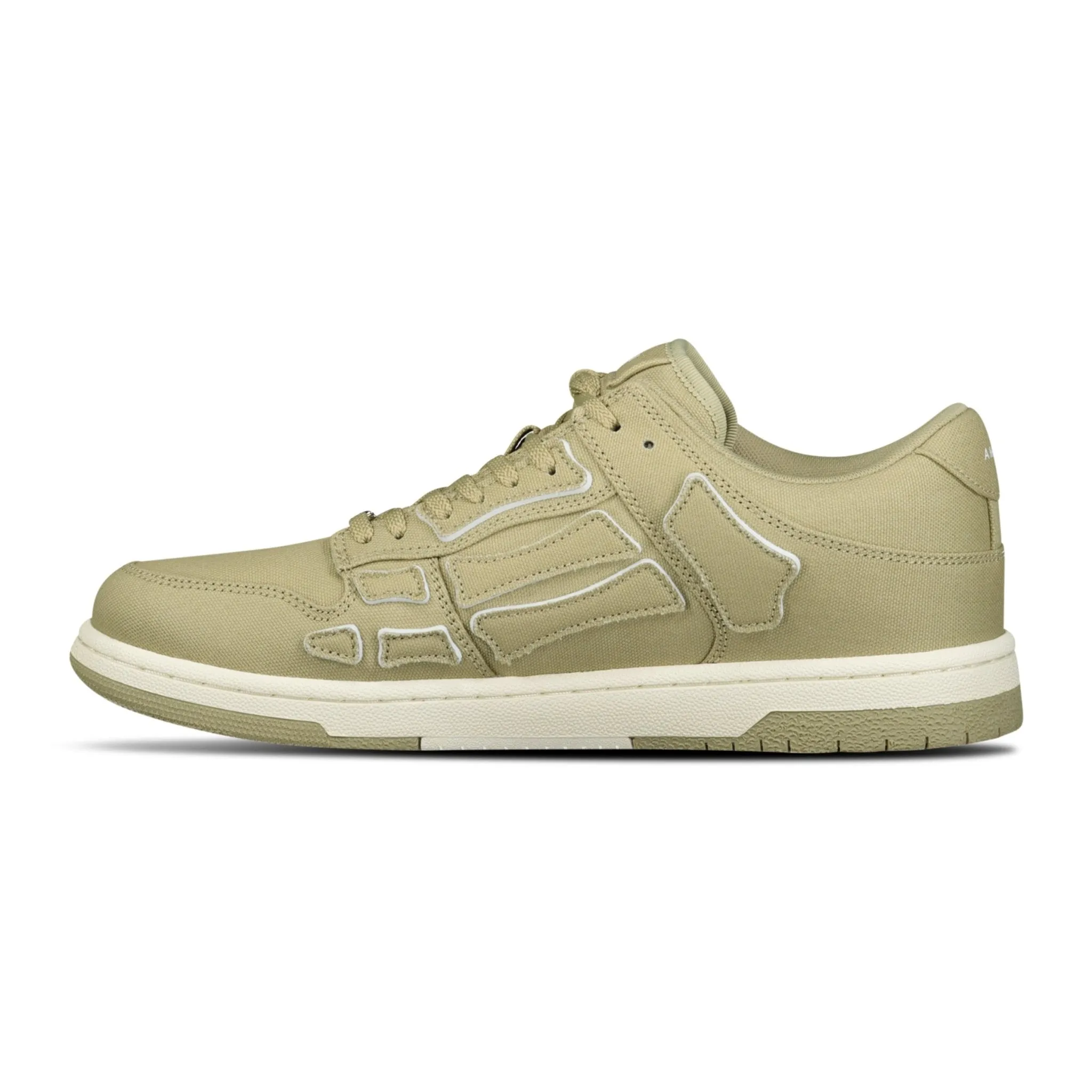 Skeleton Low Top Canvas Trainers Green