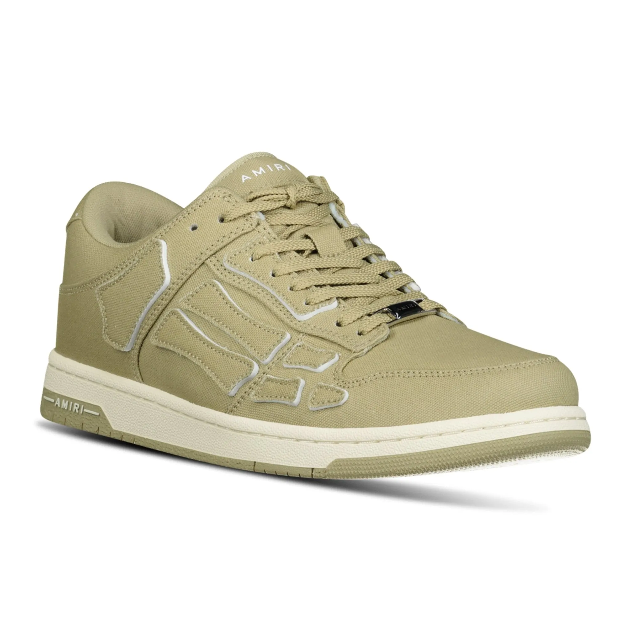 Skeleton Low Top Canvas Trainers Green