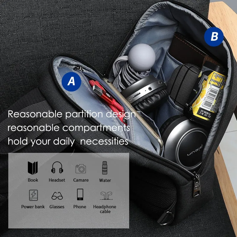 Sling Crossbody Bags Waterproof for Men Light Weight Crossbody Bag Fashion