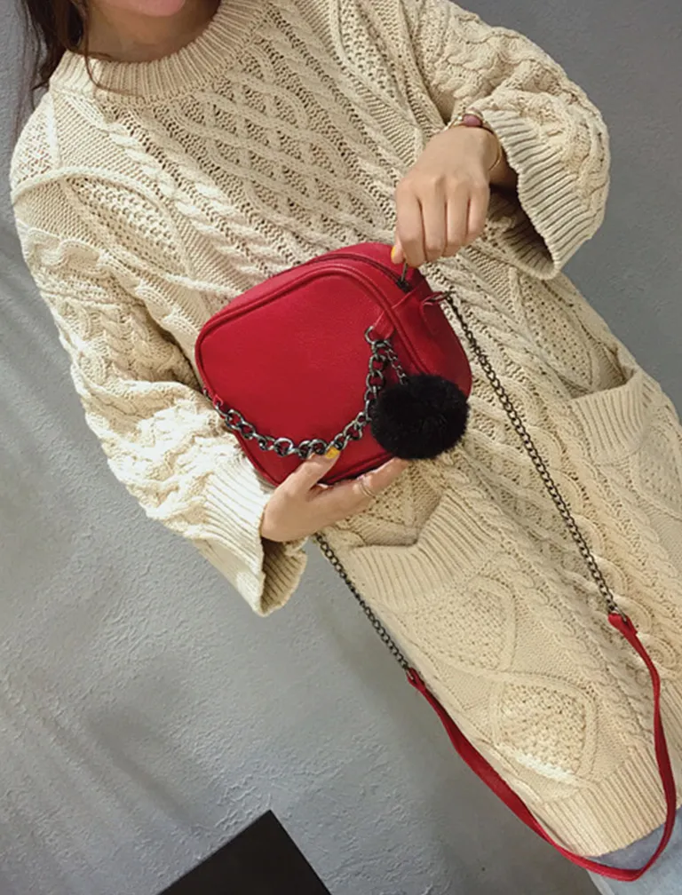 Small Chain Leather Bag