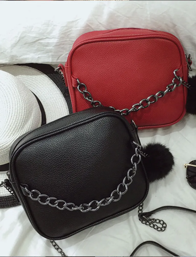 Small Chain Leather Bag