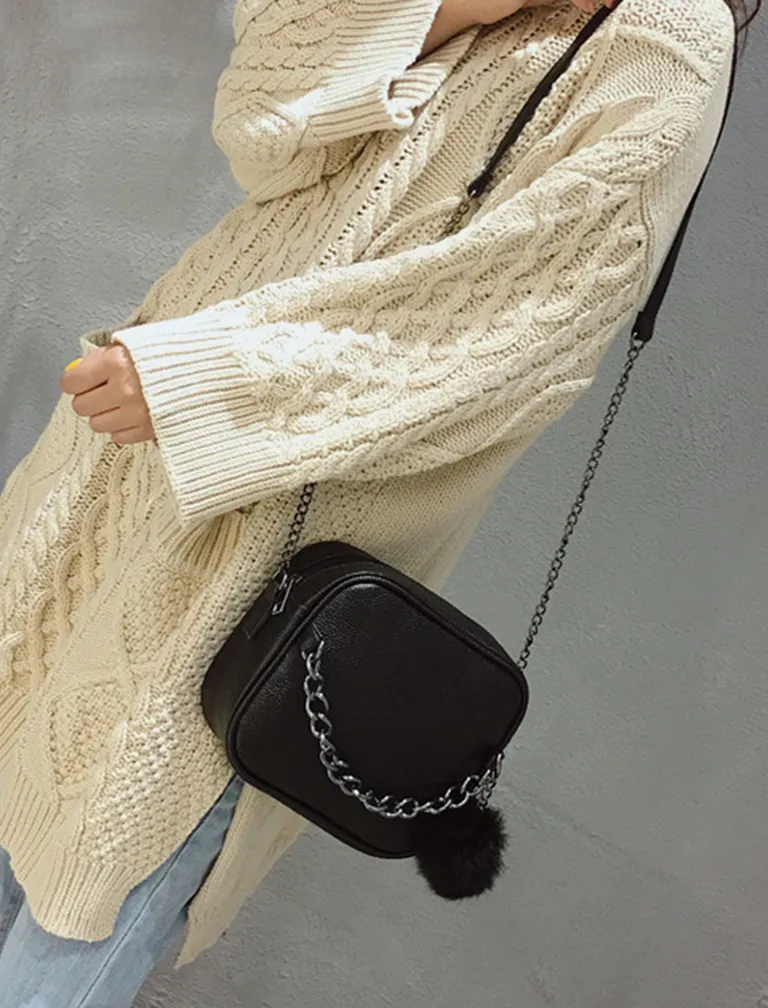 Small Chain Leather Bag