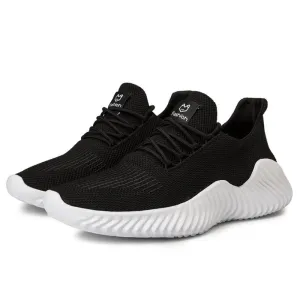 Sneakers Men's Outdoor Road Shoes Breathable Lightweight Non-Slip - Black Size US11.5 = US47