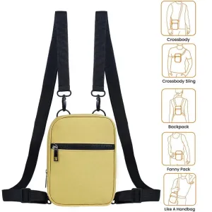 Sohiwoo Sling Long Pack Bag Multifunctional Waist Women Genuine Shoulder Crossbody Small Men Messenger Bag Nylon Purse Wallet