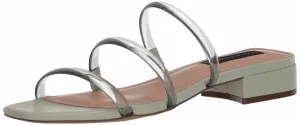 Steve Madden Womens HADES Slip On Pointed toe Flat Slide Sandals MINT MULTI