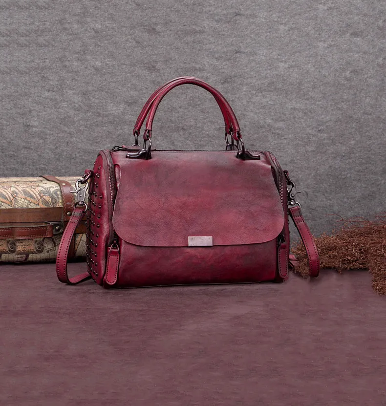 Stylish Brown Leather Womens Handbags Leather Crossbody Bags for Women
