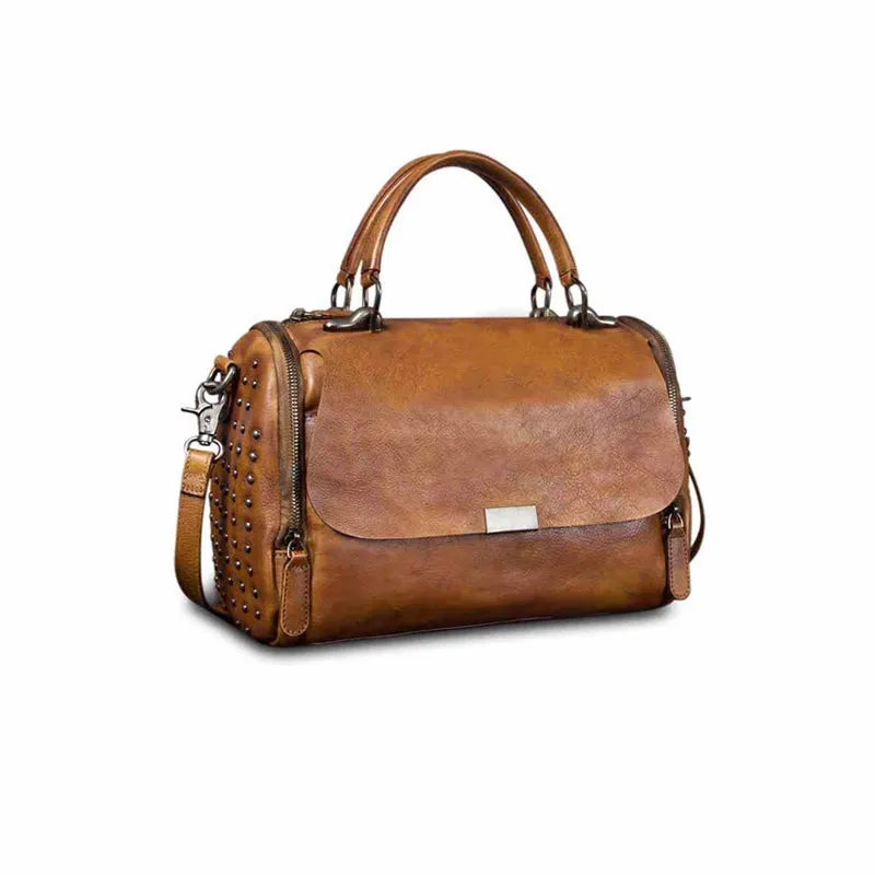 Stylish Brown Leather Womens Handbags Leather Crossbody Bags for Women