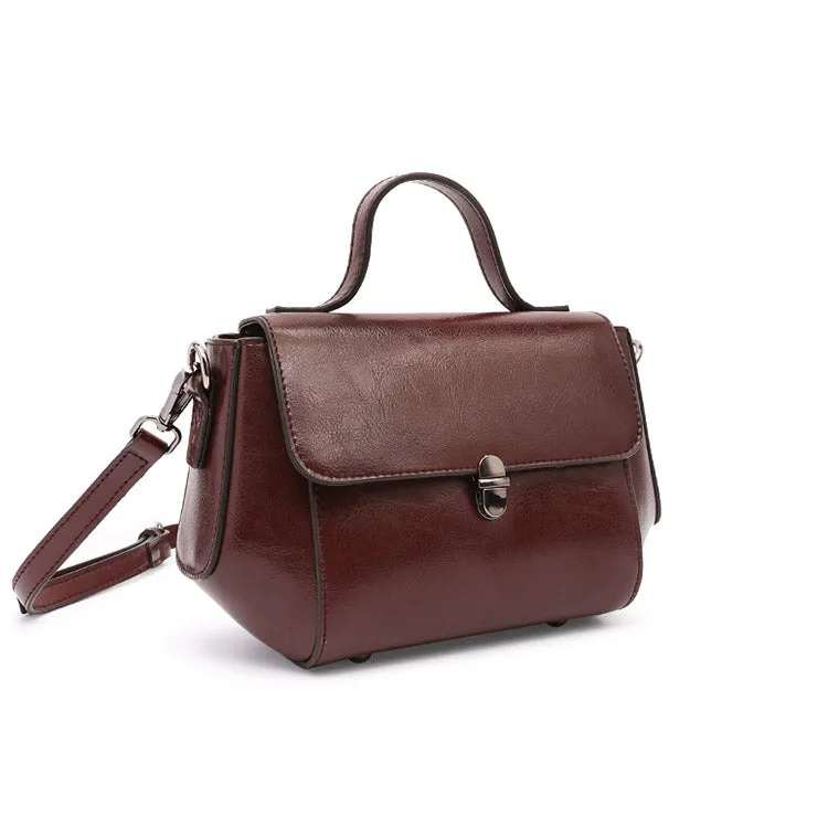 Stylish Women Brown Leather Crossbody Bags Leather Handbags for Women