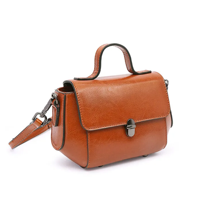 Stylish Women Brown Leather Crossbody Bags Leather Handbags for Women