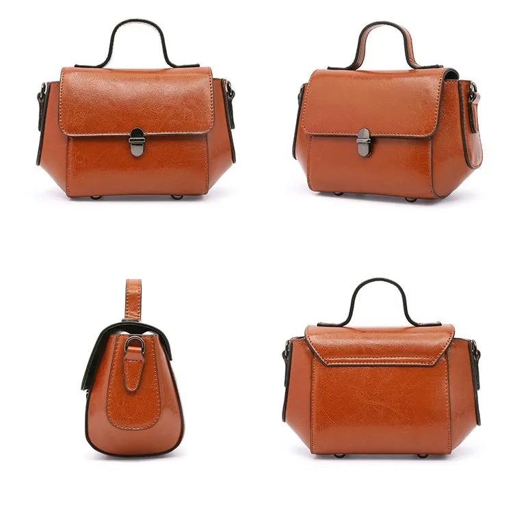 Stylish Women Brown Leather Crossbody Bags Leather Handbags for Women