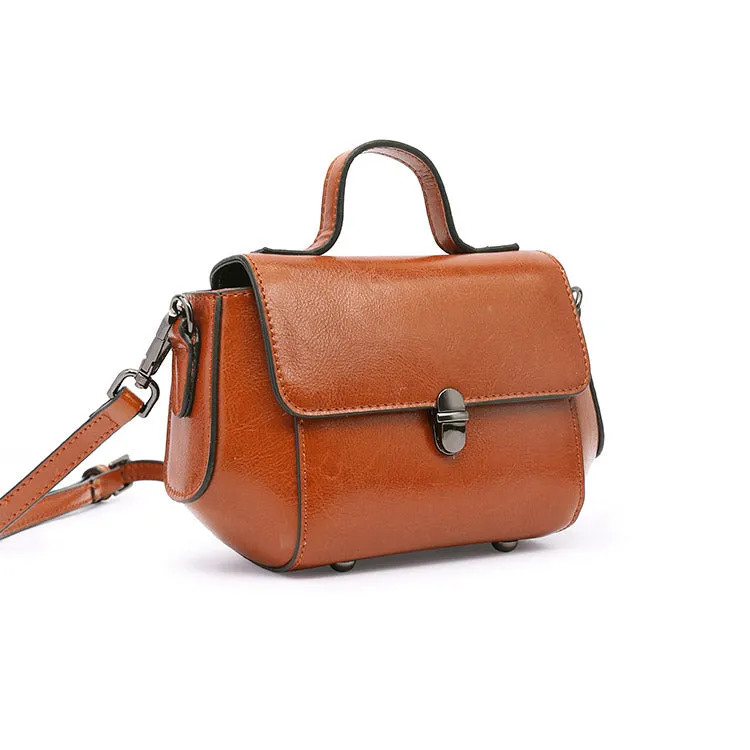 Stylish Women Brown Leather Crossbody Bags Leather Handbags for Women