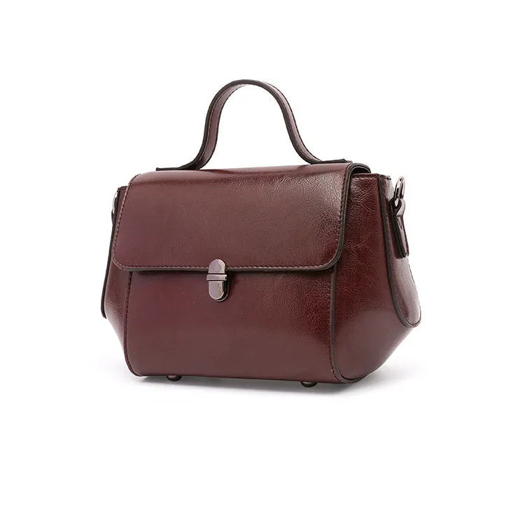 Stylish Women Brown Leather Crossbody Bags Leather Handbags for Women