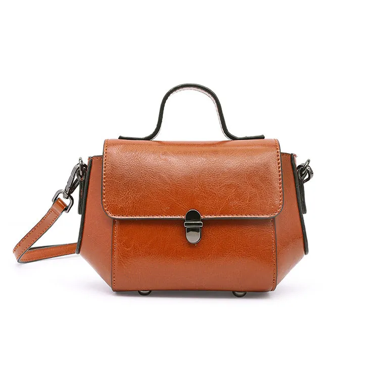 Stylish Women Brown Leather Crossbody Bags Leather Handbags for Women