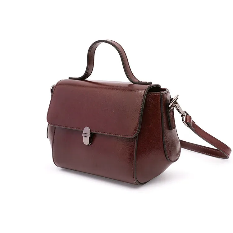 Stylish Women Brown Leather Crossbody Bags Leather Handbags for Women