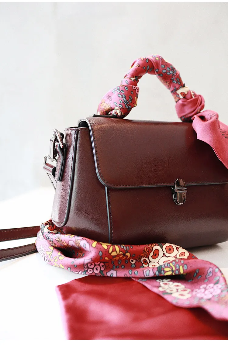 Stylish Women Brown Leather Crossbody Bags Leather Handbags for Women