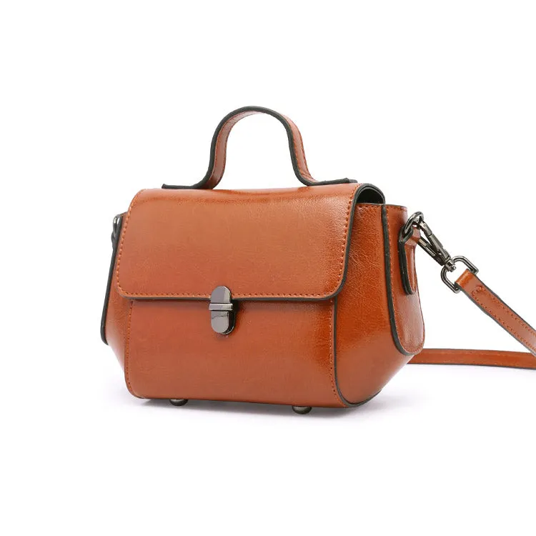 Stylish Women Brown Leather Crossbody Bags Leather Handbags for Women