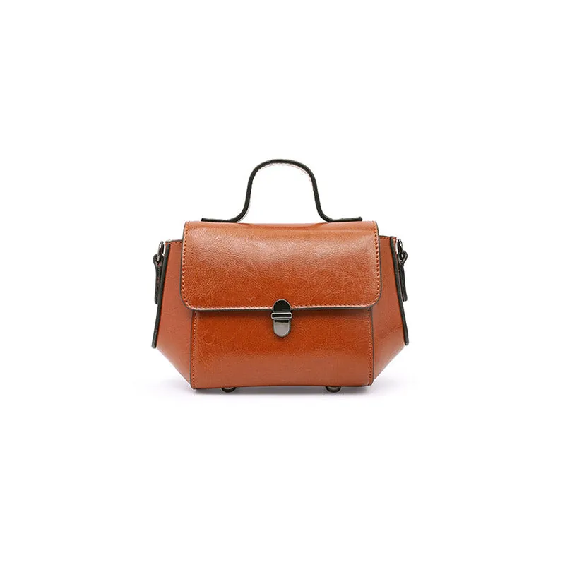 Stylish Women Brown Leather Crossbody Bags Leather Handbags for Women