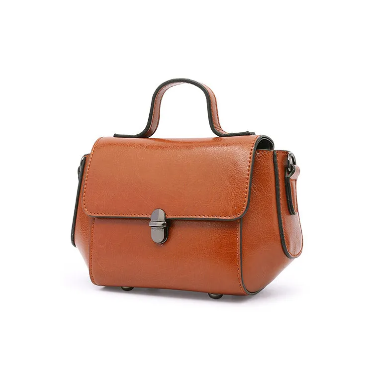 Stylish Women Brown Leather Crossbody Bags Leather Handbags for Women