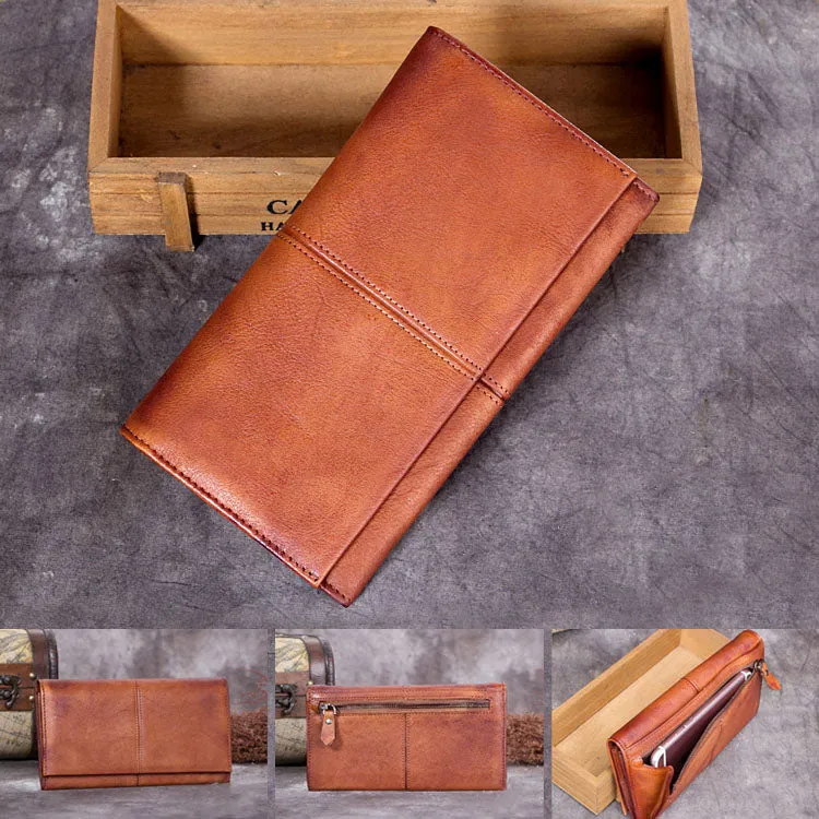 Stylish Womens Leather Bifold Wallet Purse Leather Wallets for Women